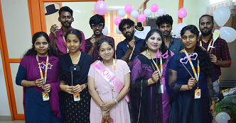 Piccosoft team celebrating together on Women's Day
