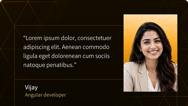 Vijay, Angular developer